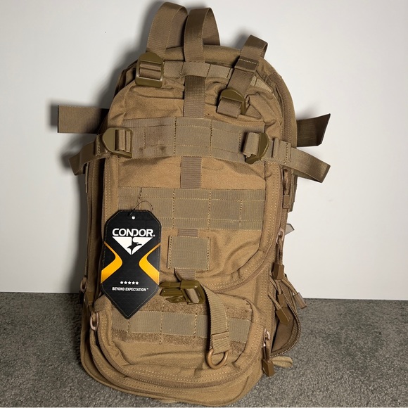 Condor Outdoor Other - Condor Outdoor Compact Assault Backpack 24L Coyote Brown